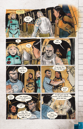 Dept. H #1, Page 15. Art by Matt and Sharlene Kindt.